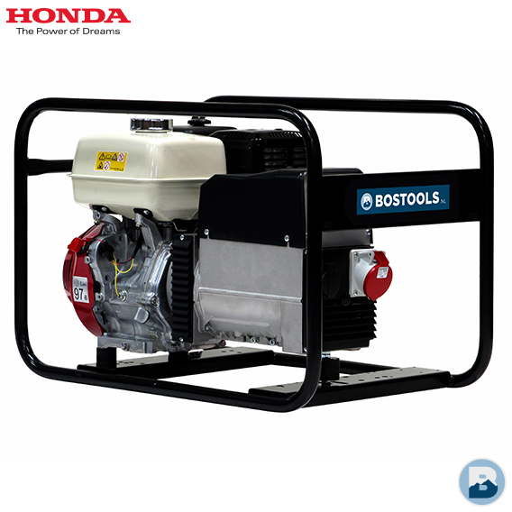 BOSTOOLS.NL | EP6500T Honda benzine 7000 watt / 400V